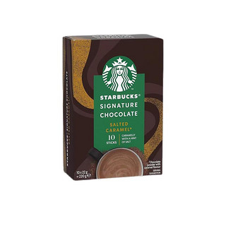 STARBUCKS 星巴克 焦糖海盐可可粉热巧克力粉冲饮品220g