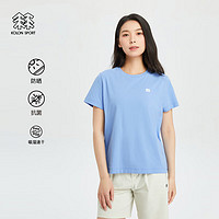 KOLON SPORT 可隆SECO户外抗菌速干圆领短袖T恤 天空蓝SK 170/M