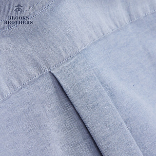 布克兄弟（BrooksBrothers）男士24春夏简约条纹扣结领休闲衬衫 4003-灰色 XL