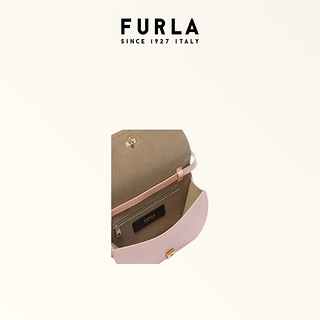 芙拉（FURLA）SFERA春夏牛皮迷你极简女士斜挎包 粉黛色