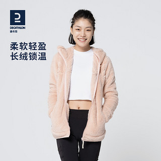 DECATHLON 迪卡侬 摇粒绒外套女珊瑚绒卫衣加厚户外新款抓绒衣保暖秋绒衣ODT1