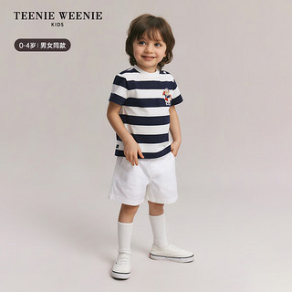 Teenie Weenie Kids小熊童装24春夏男女宝宝圆领纯棉休闲短袖 绿色 100cm