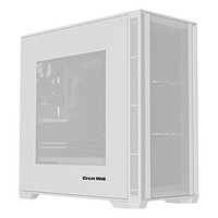 Great Wall 长城 冰霜X3BW白色电竞机箱（MATX主板/细钢网面板/顶部360水冷位/9风扇位/USB3.0）