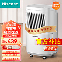 Hisense 海信 家用除湿机 抽湿器 10L/天 小空间优选（适用20-40㎡）