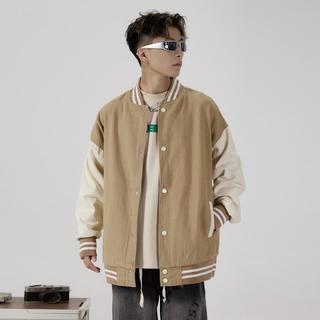男外套春秋2024减龄显瘦港风复古棒球服牛仔夹克长袖男士上衣