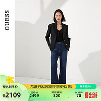 GUESS 盖尔斯 24年春季女士学院校供感西装外套-YO1W1863 BLK-黑色 XS