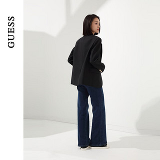 GUESS 盖尔斯 24年春季女士学院校供感西装外套-YO1W1863 BLK-黑色 XS