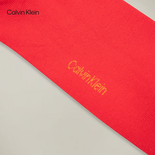 卡尔文·克莱恩 Calvin Klein 内衣男士两双装龙纹印花本命年袜子LS000345 968-太空黑/番茄红 OS
