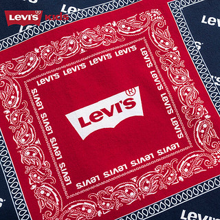 Levi's李维斯童装男童开襟衬衫2024夏季儿童满印潮流上衣 辣椒红 150/72