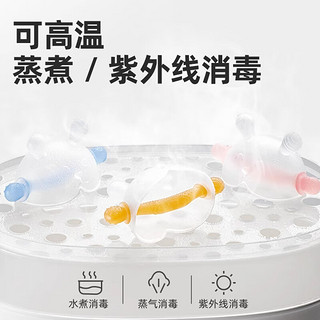 Protefix牙胶 婴儿口欲期3-6个月恐龙医生宝宝防吃手辅助器安抚牙胶蘑菇咬 橙色- 1只装