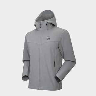 KAILAS凯乐石软壳衣加厚连帽保暖防风户外徒步登山运动外套男款 XL