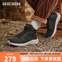 斯凯奇（Skechers）休闲商务鞋男士高帮鞋运动靴子894262 黑色BLK 45.5 