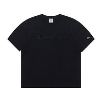 Champion 刺绣小c LOGO纯色T恤