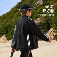 ASK junior 男童外套2024春装新品儿童撞色立领休闲登山服