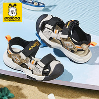 BoBDoG 巴布豆 童鞋2023夏季新款男童鞋凉鞋防滑速干中大童儿童包头沙滩鞋
