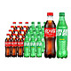 Fanta 芬达 可乐500ml*12瓶+雪碧500ml*12瓶