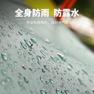 原始人帐篷户外野营加厚全自动轻便装备野外露营防雨防暴雨沙滩 防晒款：墨绿