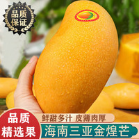 宜品道 海南三亚金煌芒新鲜水果水仙大芒果纸核芒当季 特大果单果1斤以上 净 重9斤装 净 重4.5斤装