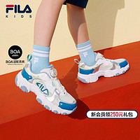 FILA 斐乐 KIDS斐乐童鞋儿童跑步鞋2024夏季款男女大童猫爪旋钮运动鞋