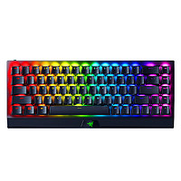 RAZER 雷蛇 黑寡妇蜘蛛V4 迷你版 68键 三模机械键盘 黑色 橙轴 RGB