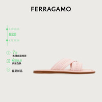 菲拉格慕(Ferragamo)女士淡粉红色标识装饰便鞋 0769517_1C _ 60