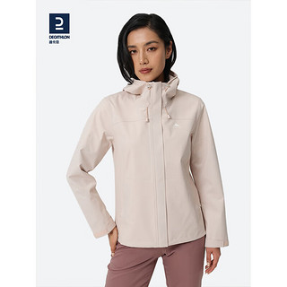 DECATHLON 迪卡侬 户外冲锋衣女款春秋登山服防风防水夹克风衣运动外套MH150 香芋紫 XS