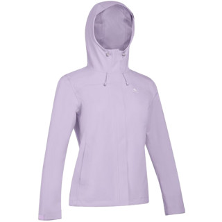 DECATHLON 迪卡侬 户外冲锋衣女款春秋登山服防风防水夹克风衣运动外套MH150 香芋紫 XS