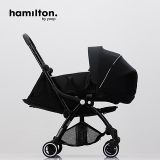 汉弥尔敦Hamilton新生儿出院可躺外出便携式宝宝推车睡篮适配S1 X1 R1 灰色
