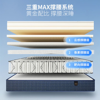  KUKA/顾家家居 软硬两用 皮床+乳胶床垫+椰棕床垫+深睡三区弹簧床垫  M1089+8116【暖烟灰】皮床1.8 25-35cm（含） 软硬适中