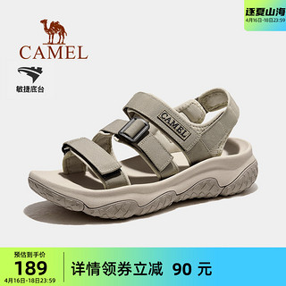 CAMEL 骆驼 户外凉鞋男士夏季新款溯溪涉水速干沙滩鞋防滑魔术贴运动鞋女