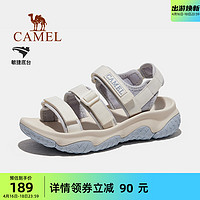 CAMEL 骆驼 女鞋2024夏季新款运动凉鞋女款溯溪涉水户外防滑魔术贴沙滩鞋