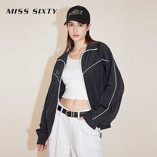 MISS SIXTY x Keith Haring 跨界合作系列2024春季运动风外套 黑色 S