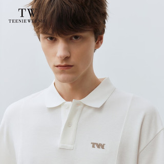 Teenie Weenie Men小熊男装POLO衫2024夏季休闲宽松短袖潮流男 白色 185/2XL