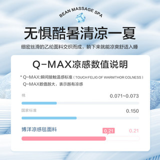 博洋（BEYOND）博洋家纺毛毯盖毯冰丝空调毯办公室午睡毯沙发毯子床上用凉感宿舍 凉感夹棉毯—若兰（A类） 200*230cm