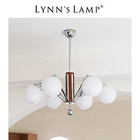 立意 Lynn's立意 法式中古风客厅吊灯 餐厅卧室魔豆实木包豪斯mcm主灯
