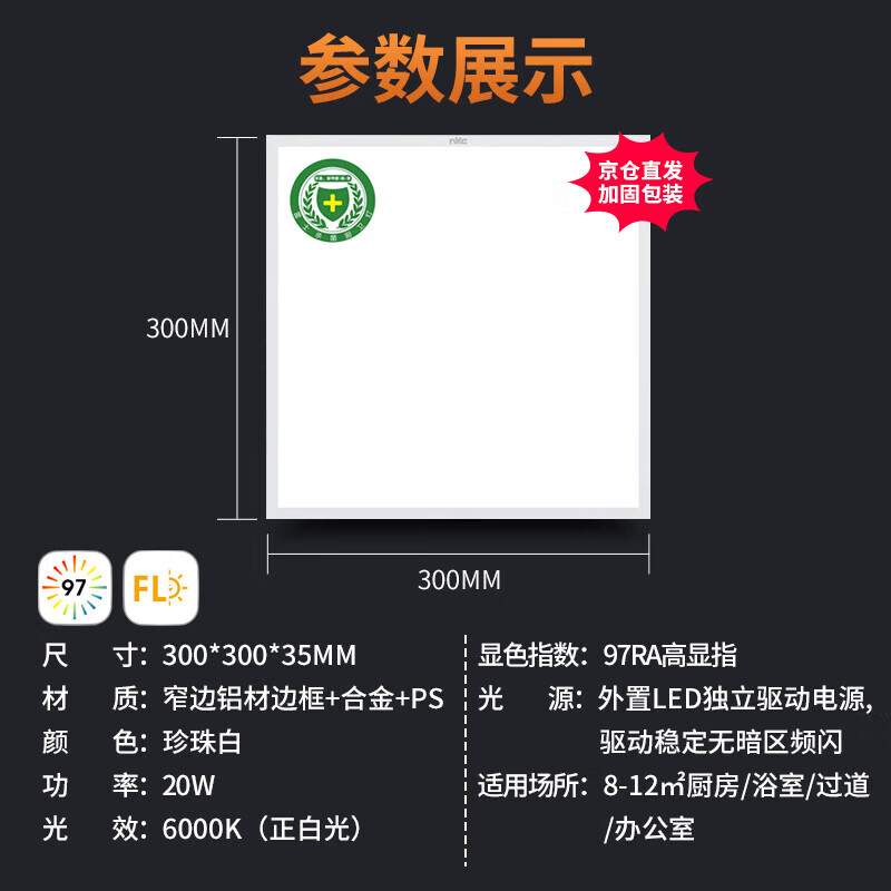 高显指系列厨房灯 面板灯 20W