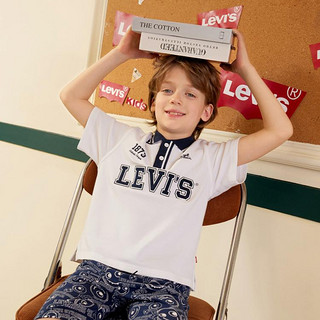 Levi's 李维斯 24夏新品|男童时尚美式复古短T李维斯童装儿童休闲短袖Polo衫