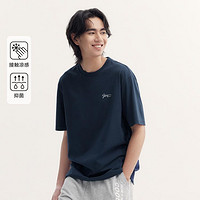 Semir 森马 2024夏季时尚印花上衣简约百搭潮休闲短袖T恤男