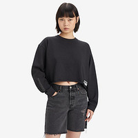 Levi's 李维斯 24女士短款卫衣圆领纯色时尚百搭上衣