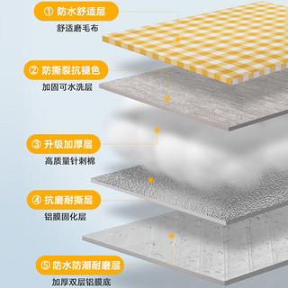 野丛林户外野餐垫 露营野餐帐篷防潮垫 超声波五层加厚1.5*2m 【五层加厚】野餐垫150*200cm