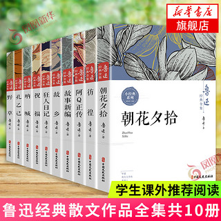 鲁迅全集 全十册 鲁迅文集小说集 故乡朝花夕拾呐喊社戏野草孔乙己阿Q正传狂人日记 中小课外阅读 