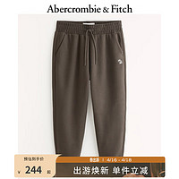 Abercrombie & Fitch 男装 美式复古街头潮流百搭小麋鹿保暖抓绒运动裤卫裤 330630-1 深橄榄绿色 XXL (185/104A)