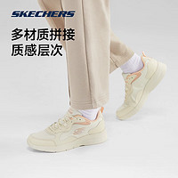 SKECHERS斯凯奇春季女鞋经典复古透气轻便跑步鞋男休闲运动鞋子 女款-黑色/粉红色/BKPK 37