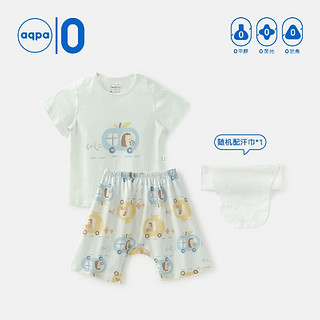 aqpa 儿童内衣套装夏季纯棉婴儿衣服薄款短裤 水果汽车 110cm