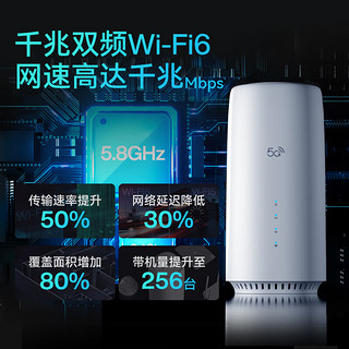 NRadio鲲鹏无限C8-650移动无线路由器千兆wifi6穿墙王mesh组网5g全屋wifi套装 C8-650