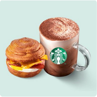 STARBUCKS 星巴克 【早午餐】蒸气奶+蛋堡