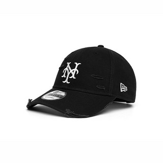 NEW ERA 纽亦华 new rea春夏MLB破坏水洗做旧NY棒球帽男女刺绣遮阳帽百搭防晒帽子潮