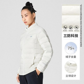 SKECHERS 斯凯奇 秋冬季三防轻薄羽绒服女短款户外运动羽绒服女