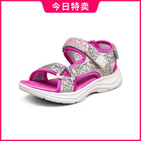 SKECHERS 斯凯奇 女中大童|童鞋春夏季品儿童凉鞋女童魔术贴凉鞋