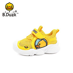 B.Duck 小黄鸭童鞋儿童学步鞋夏季单网透气机能鞋减震男宝宝鞋B138A3075黄色25